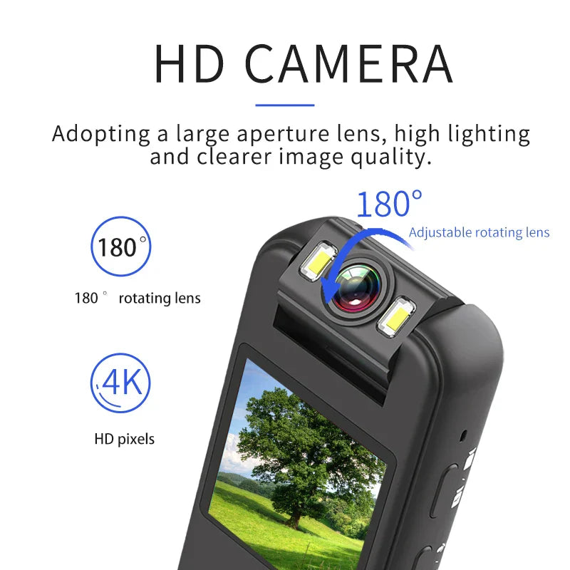 4K HD Camcorder Night Vision Law Enforcement Recorder-3