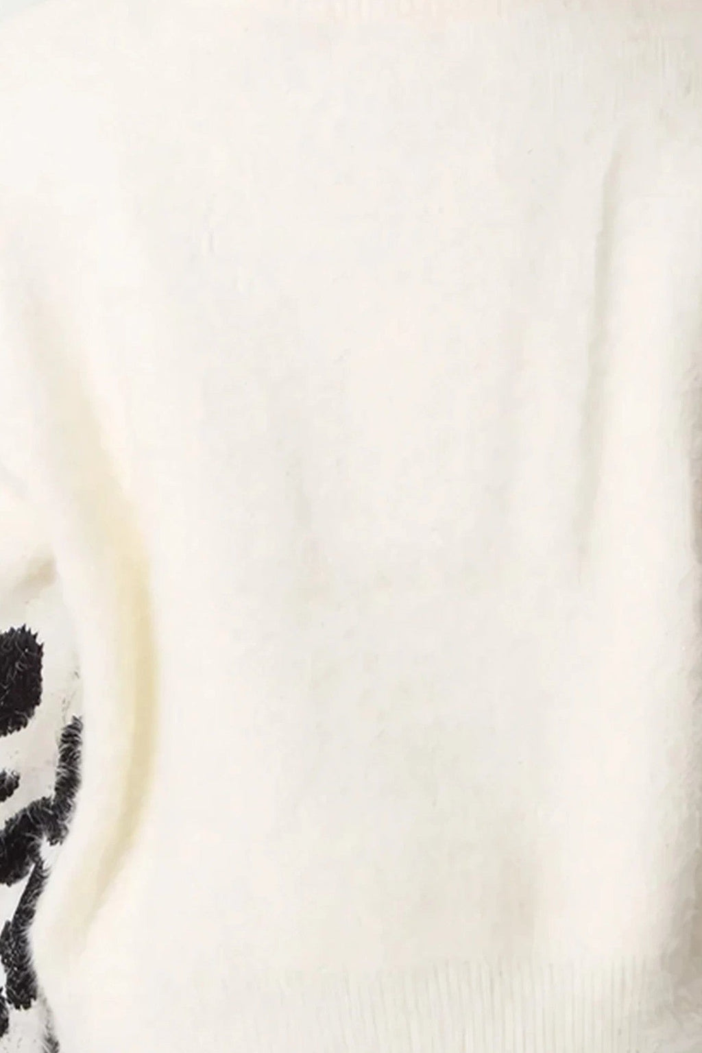 Ivory Mixed Animal Pattern Knit Jumper-4