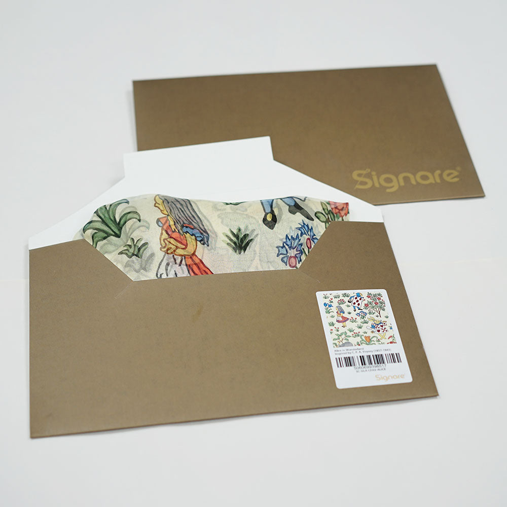 Charles Voysey Alice - 100% Pure Silk Scarf-3