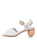 Sicily Wooden Heel Woven Sandals (Sz. 10)-1