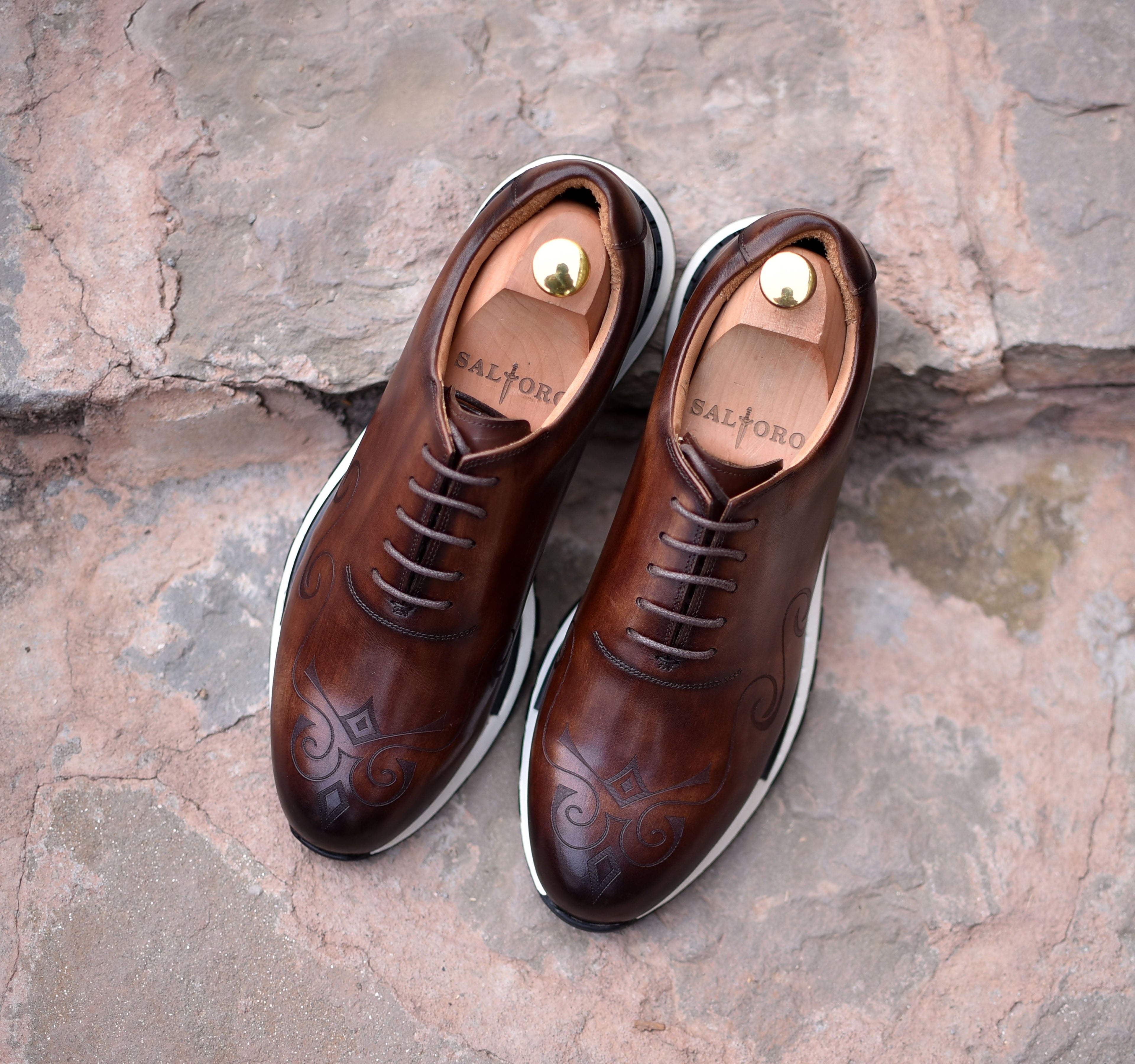 Archie III - Brown Dress Sneakers-1