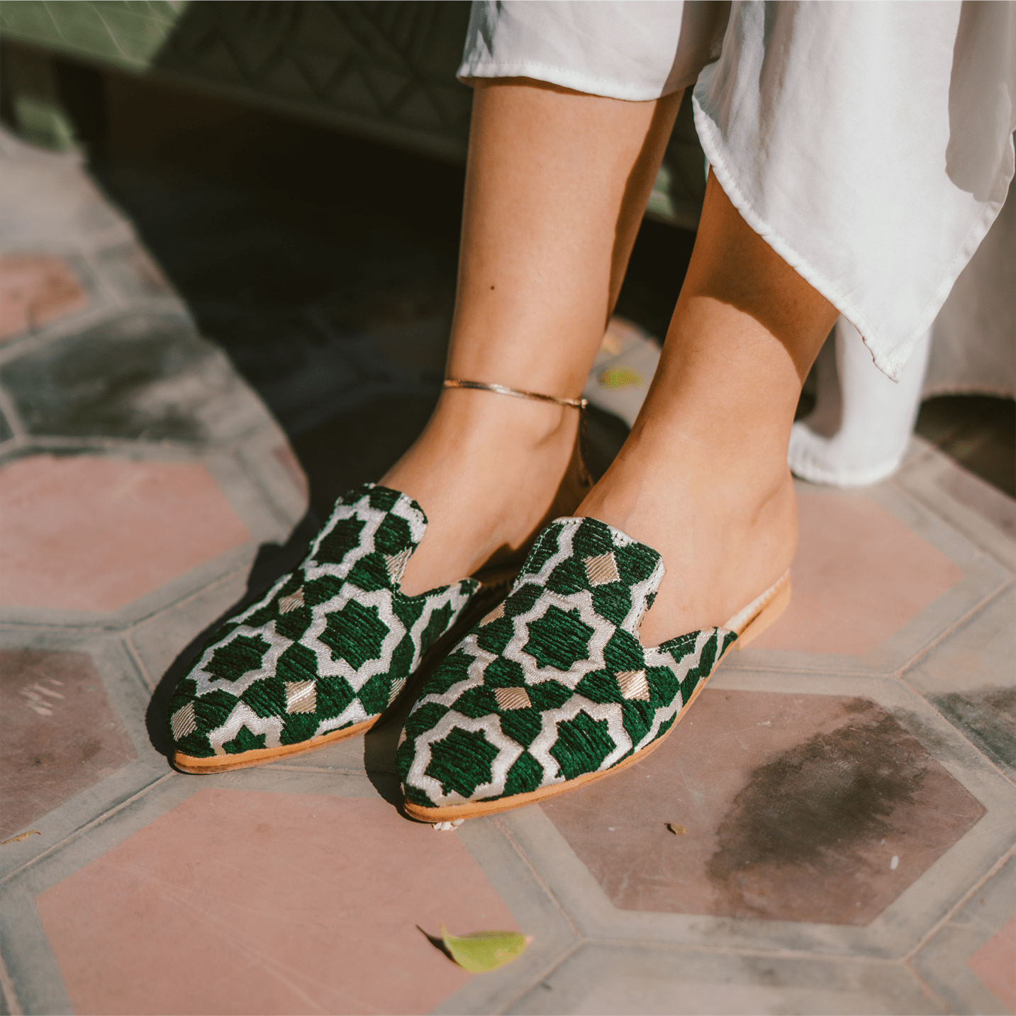 Leather Slippers Tamghra-1