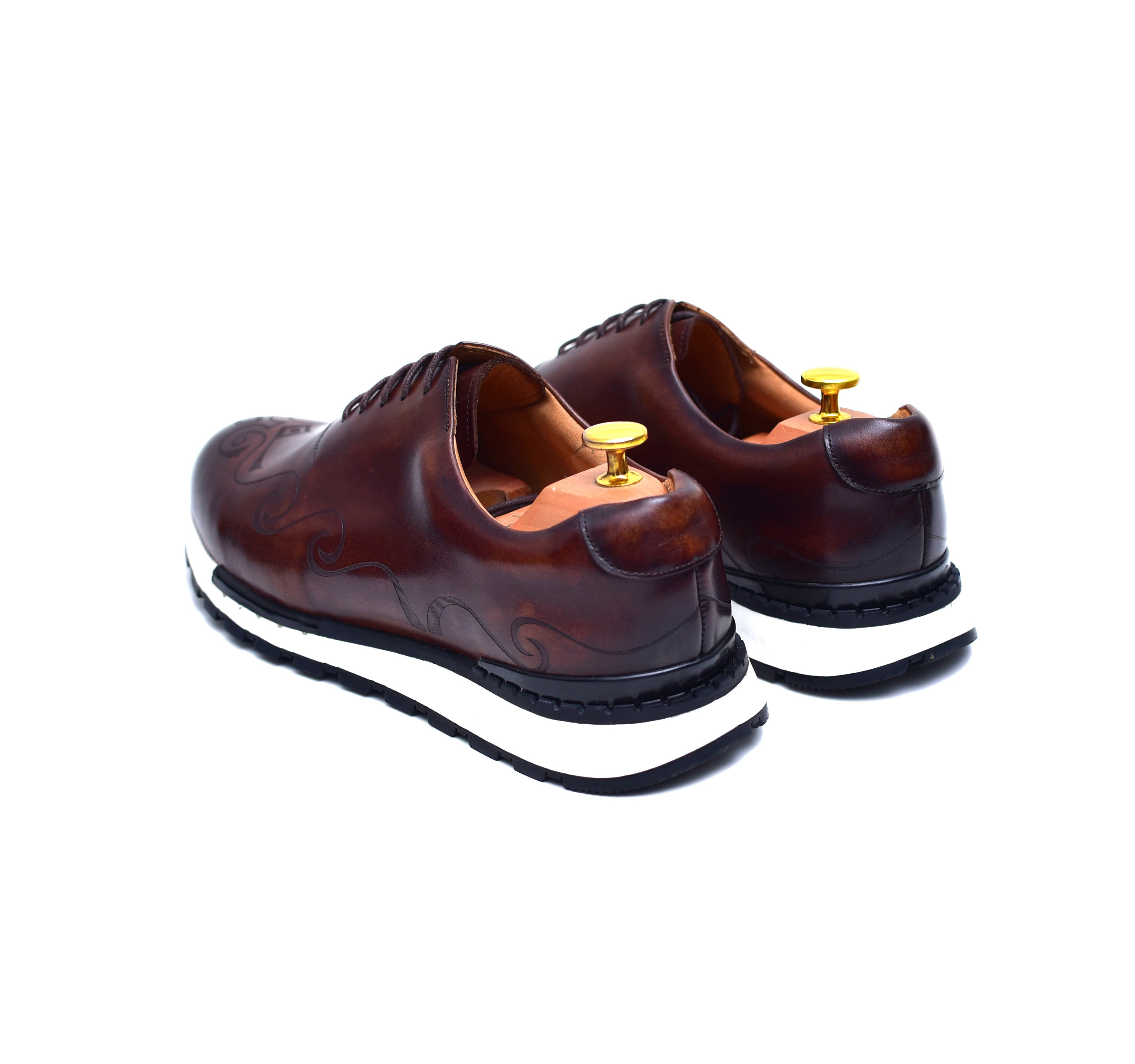 Archie III - Brown Dress Sneakers-4