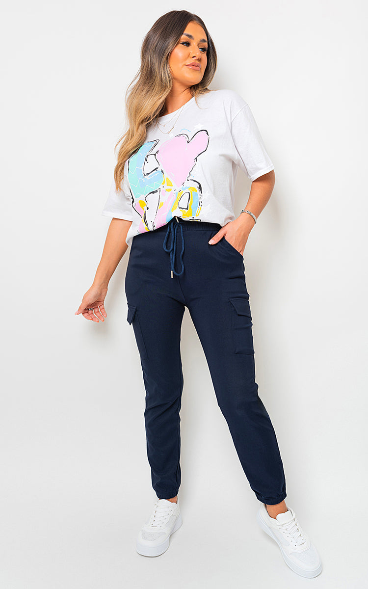 Cargo Pocket Trouser with Drawstring-37