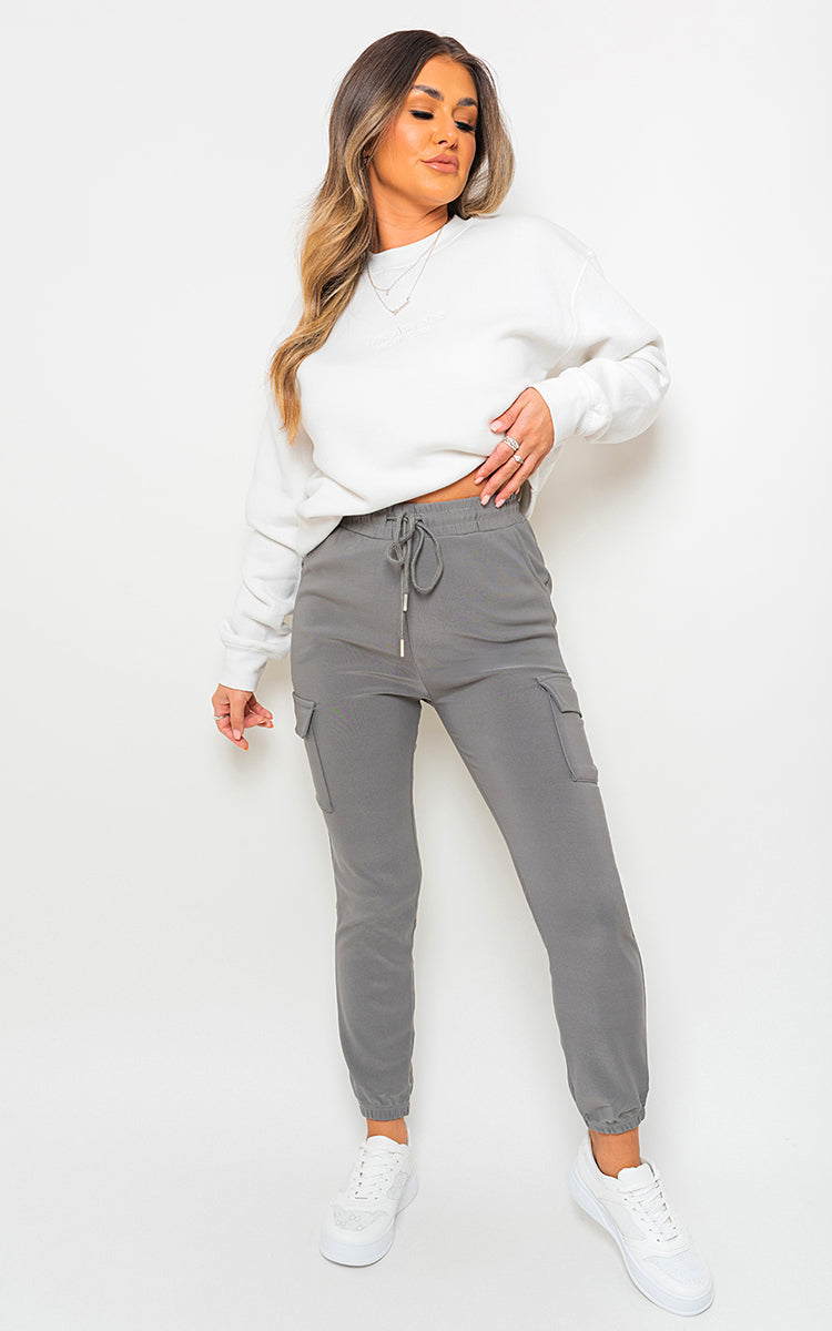 Cargo Pocket Trouser with Drawstring-34