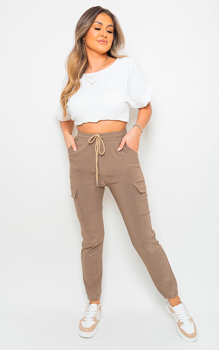 Cargo Pocket Trouser with Drawstring-23