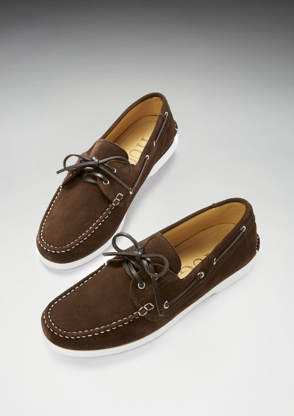 Deck Shoes, brown suede-1