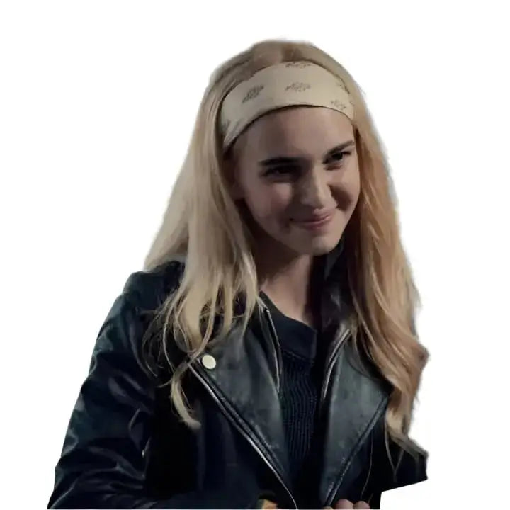 Women’s Nikki Roumel Black Leather Biker Jacket-2