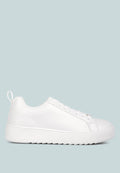 Rouxy Faux Leather Sneakers-5